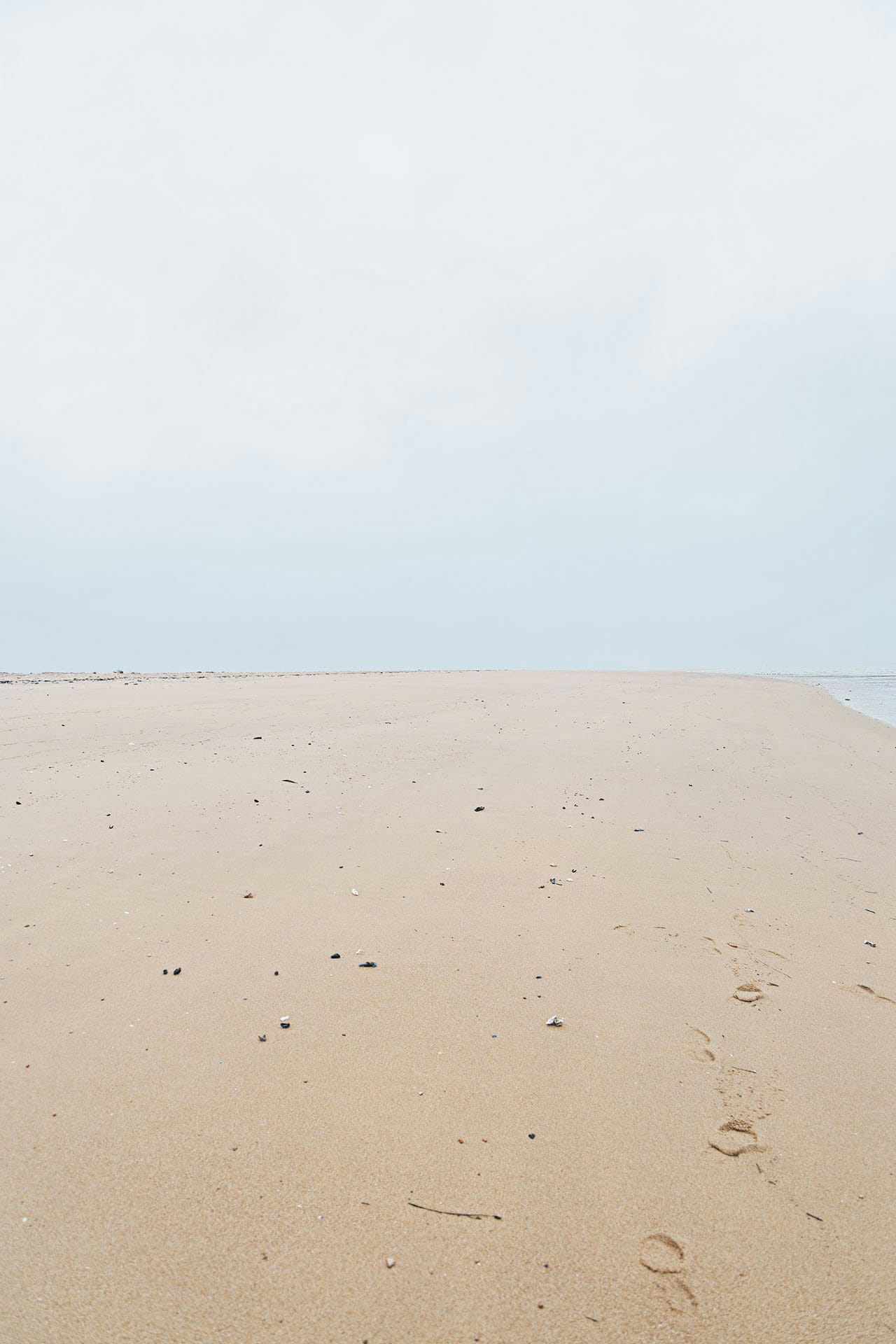 La mer en hiver en Vendée