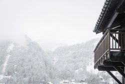 Balcon au bord de la montagne, Les Contamines 17 février 2026