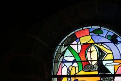 St François d'Assise, vitrail, église Plateau d'Assy 18 février 2026