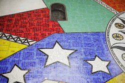 Mosaique Léger façade égliise, Plateau d'Assy , 18 février 2026