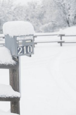 Boite aux lettres, Plateau d'Assy 17 février 2026