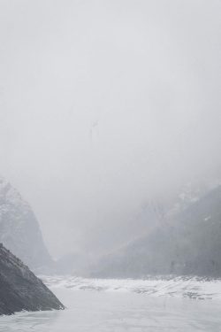 lac embrumé, lac Chambon, Les deux Alpes, 12 février 2026