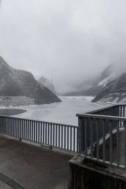 Lac du Chambon, barrage , Les Deux Alpes, 12 février 2026
